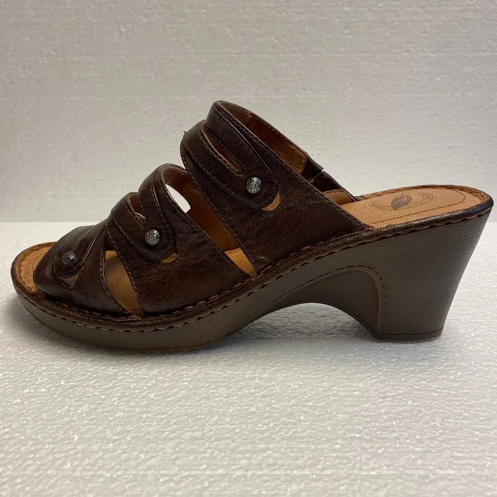 Nurture leather wedge sandals - Picture 6 of 11